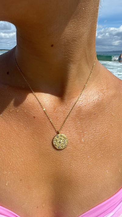 Space Coin Necklace