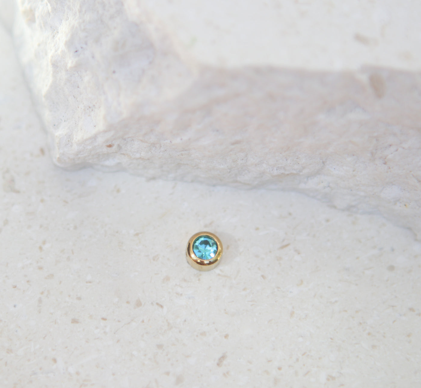 December Blue Zircon Charm