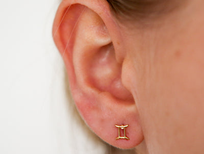 Gemini Zodiac Studs