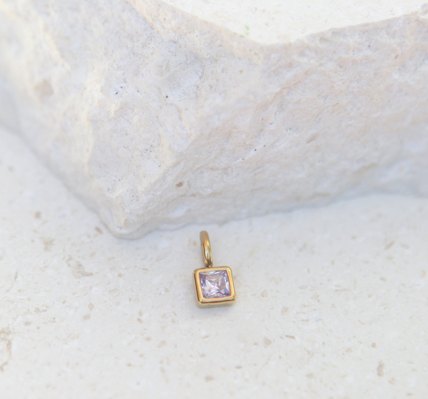 June Alexandrite Square Charm