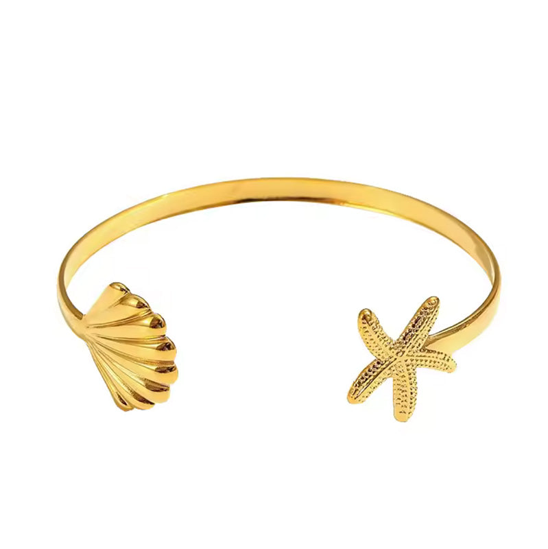 Seashell Haven Bangle - Dainty By Kate