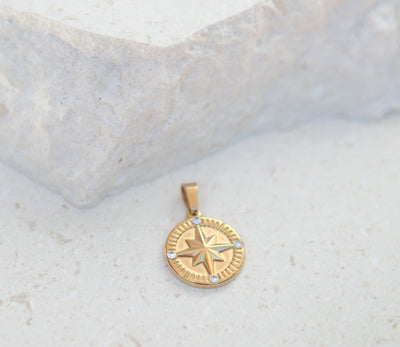 Compass Star Charm