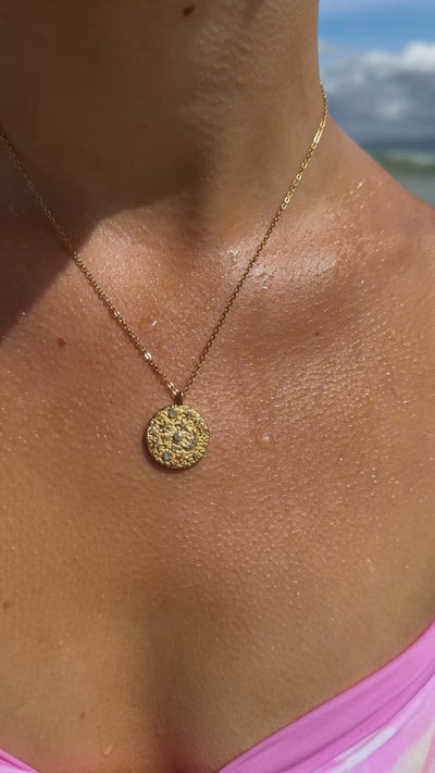 Space Coin Necklace