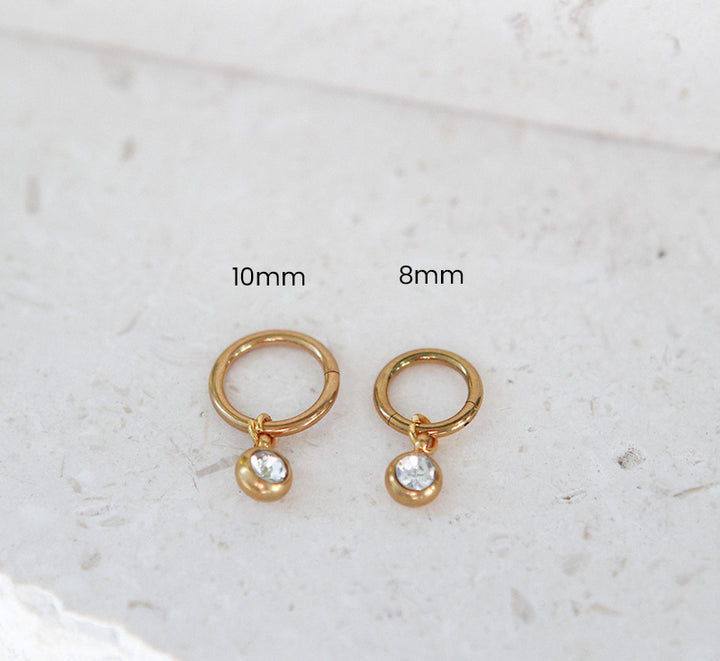 Santorini Belly Button Ring Dainty By Kate - Main Image