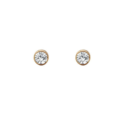 April Diamond Studs-Studs-Dainty By Kate