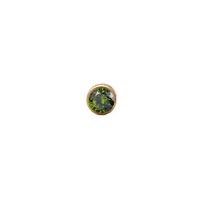 August Peridot Charms-Studs-Dainty By Kate