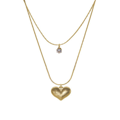 Barcelona Love Heart Necklace-Necklace-Dainty By Kate