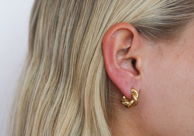 Breezy Twisted Studs-Studs-Dainty By Kate