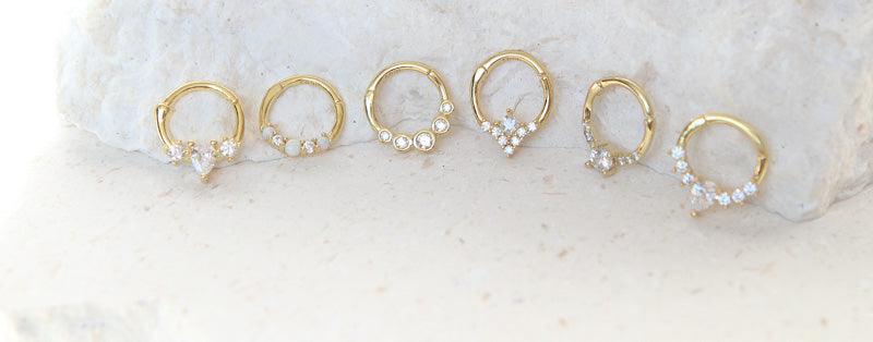 Cayo Cubic Zircon Clicker-clickers-Dainty By Kate