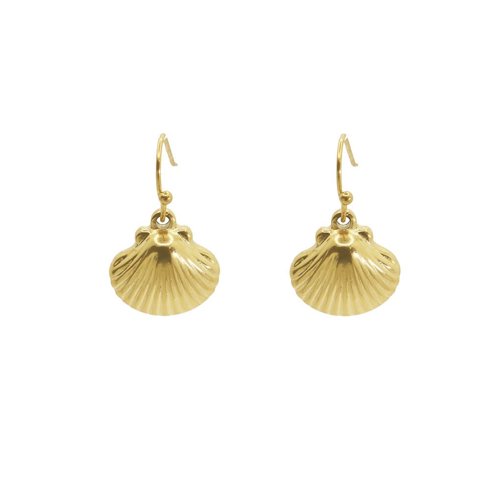 Clam Earrings-Hoops-Dainty By Kate