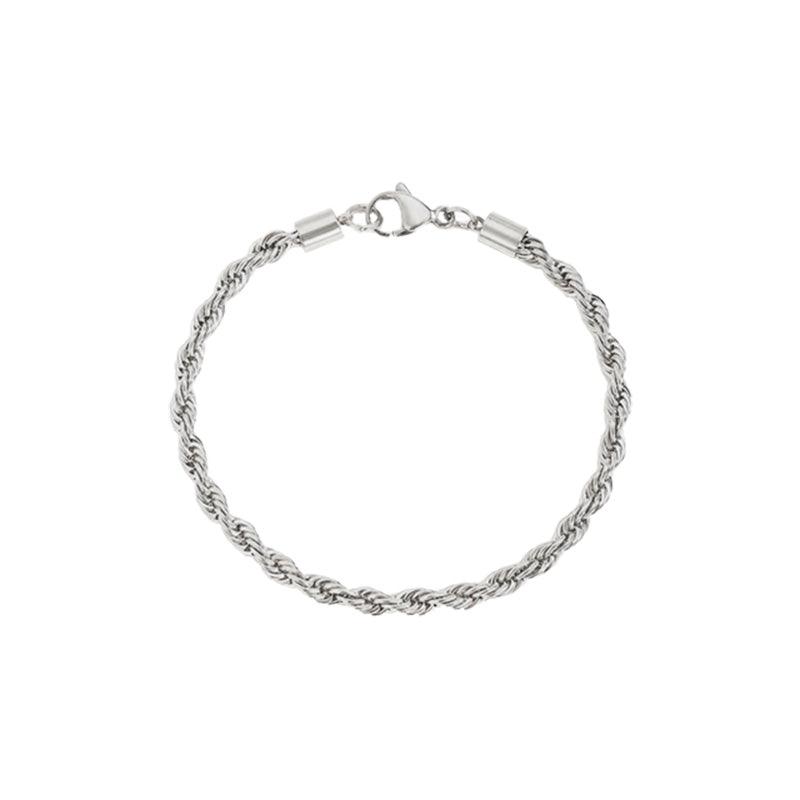 Cres Twisted Rope Chain Bracelet-Bracelet-Dainty By Kate