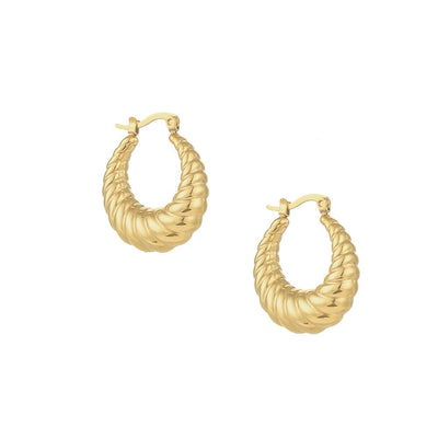 Croissant Hoops-Hoops-Dainty By Kate