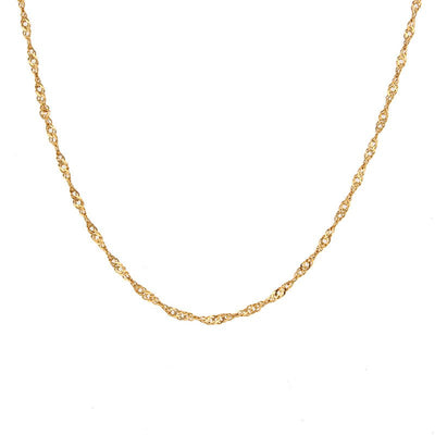 Fiji Twisted Chain Necklace-Necklace-Dainty By Kate