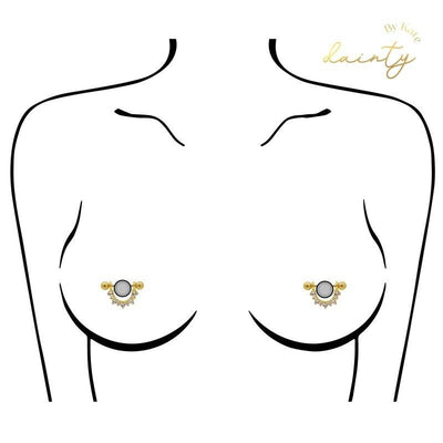 Honolulu CZ Nipple Piercing-Nipple-Dainty By Kate