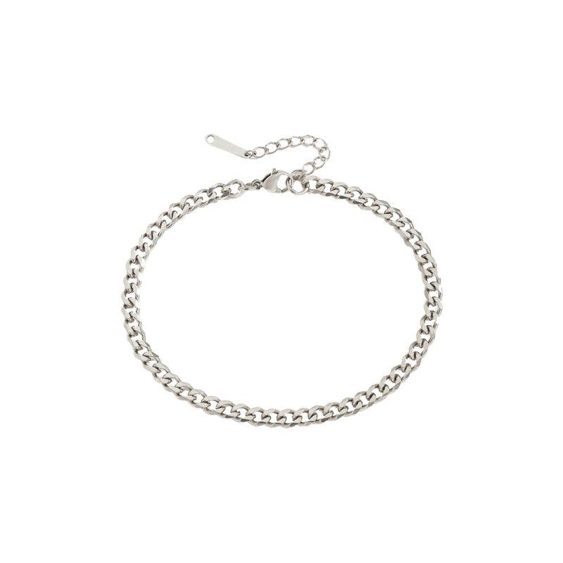 Ios Cuban Chain Anklet-Anklet-Dainty By Kate