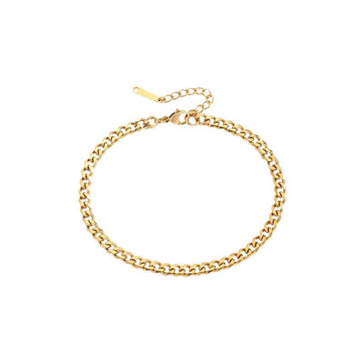 Ios Cuban Chain Anklet-Anklet-Dainty By Kate