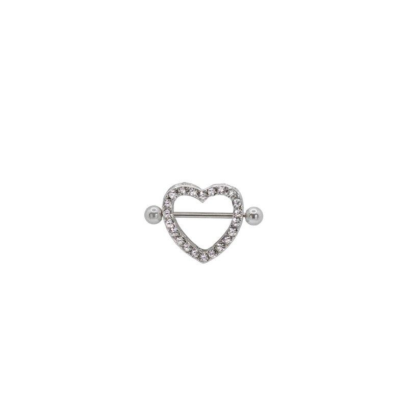 Java CZ Nipple Heart Shaped Piercing-Nipple-Dainty By Kate