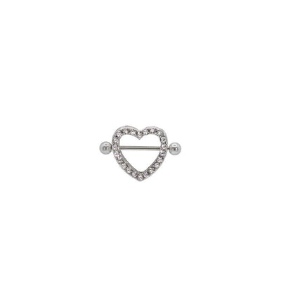 Java CZ Nipple Heart Shaped Piercing-Nipple-Dainty By Kate