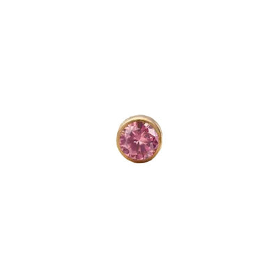 July Ruby Charm-Studs-Dainty By Kate
