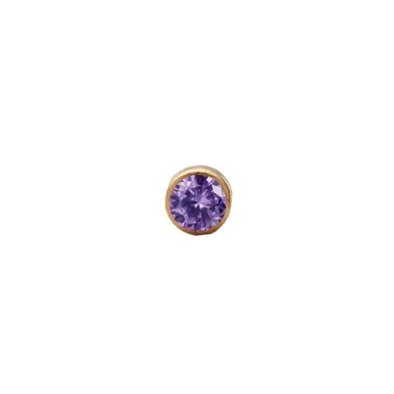 June Alexandrite Charm-Studs-Dainty By Kate