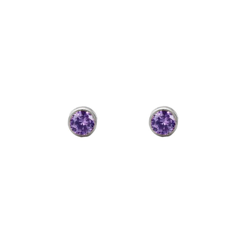 June Alexandrite Studs-Studs-Dainty By Kate