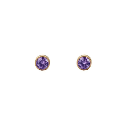 June Alexandrite Studs-Studs-Dainty By Kate