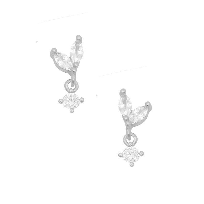 Milan Zircon Drop Studs-Studs-Dainty By Kate