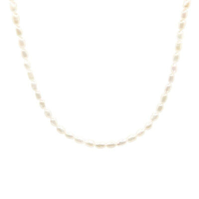 Nice Pearl Necklace 3mm-4mm-Necklace-Dainty By Kate