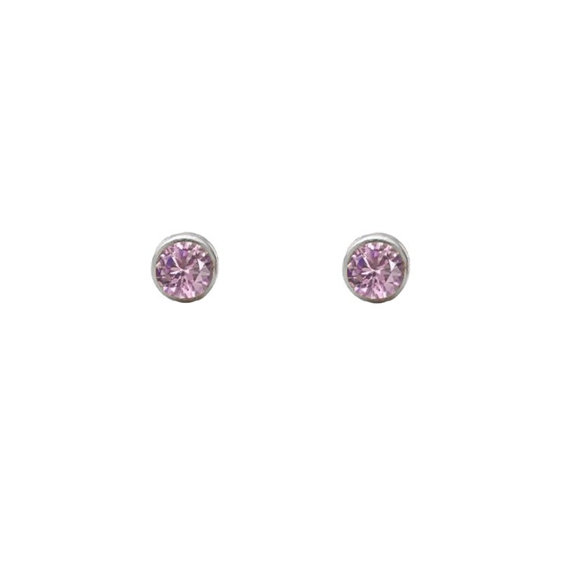 October Tourmaline Studs-Studs-Dainty By Kate