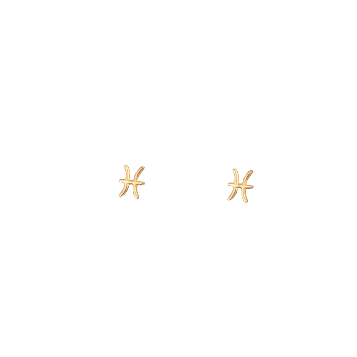 Pisces Zodiac Studs-Flat Backs-Dainty By Kate