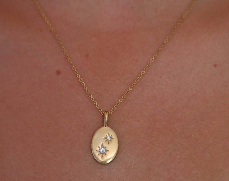 Serenity Stars Necklace-Necklace-Dainty By Kate