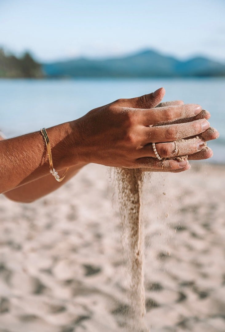 Tropea Pearl Ring-Rings-Dainty By Kate