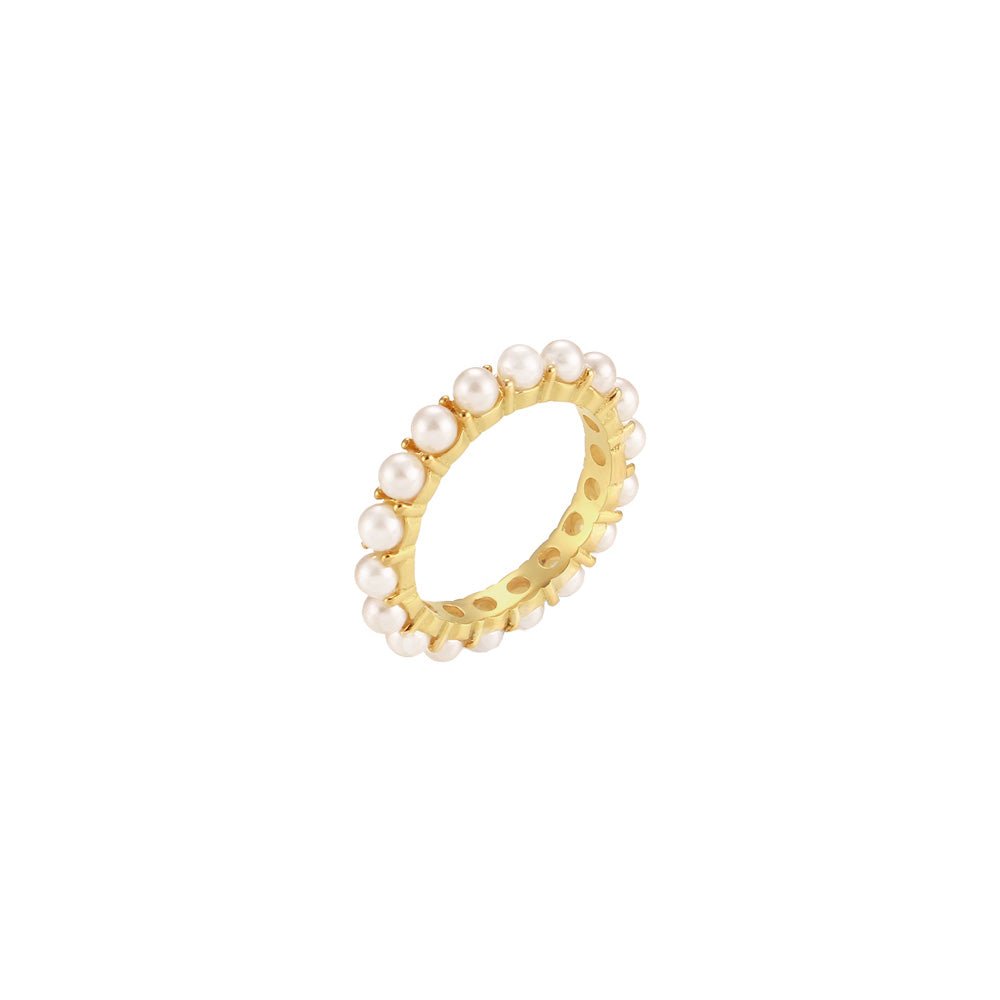 Tropea Pearl Ring-Rings-Dainty By Kate