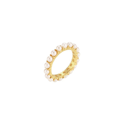 Tropea Pearl Ring-Rings-Dainty By Kate