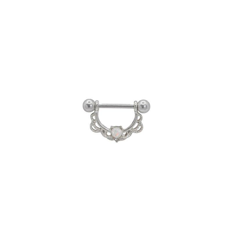 Tulum Opal Titanium Nipple Piercing-Nipple-Dainty By Kate