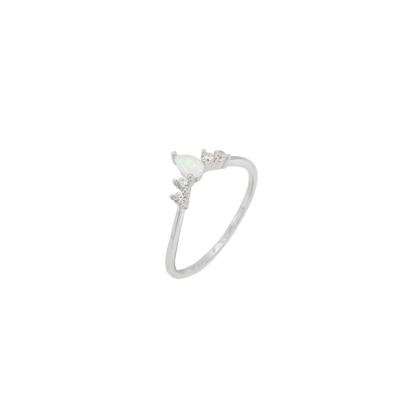 Tulum Opal V Ring-Rings-Dainty By Kate